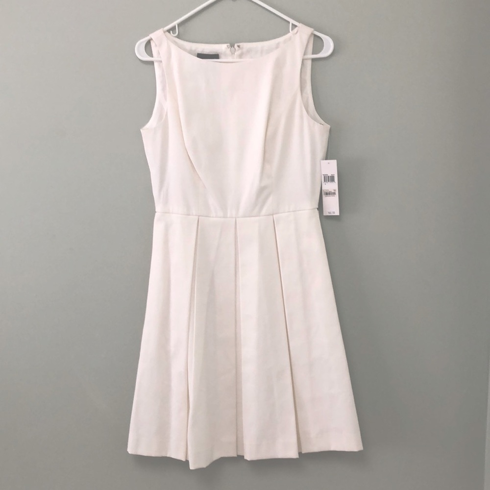 Knee length off white a-line dress NWT